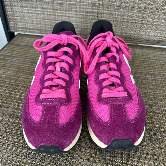 VEJA 7 38 RIO BRANCO ALVEOMESH LOTUS WHITE PINK PURPLE SNEAKERS SUEDE LEATHER - Picture 3 of 9